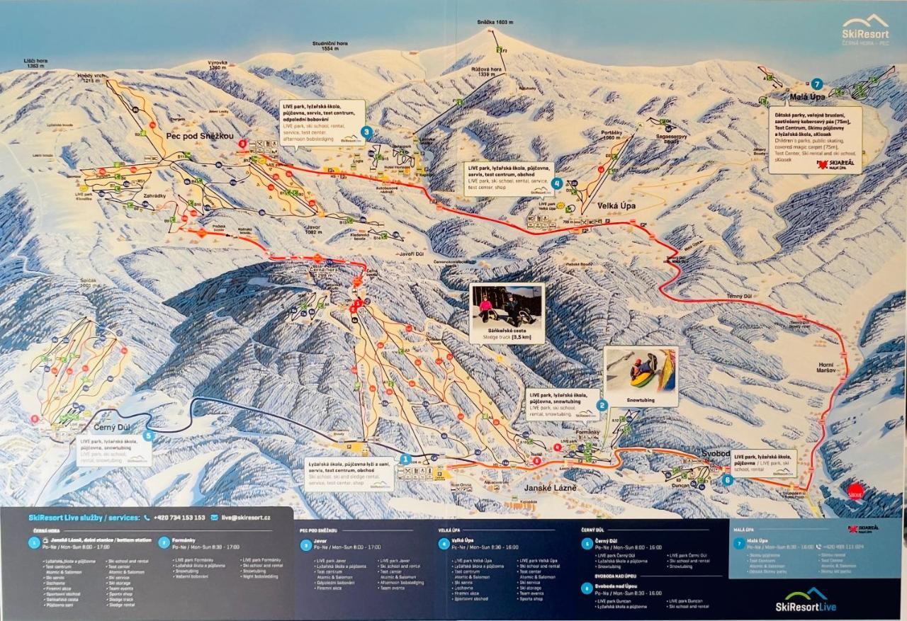 Family 2 Bedroom Ski&Bike Apartment With Terrase 잔스케라즈네 외부 사진